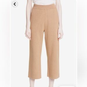 BOSS Fukayna Tan Wool Blend Crop Pants